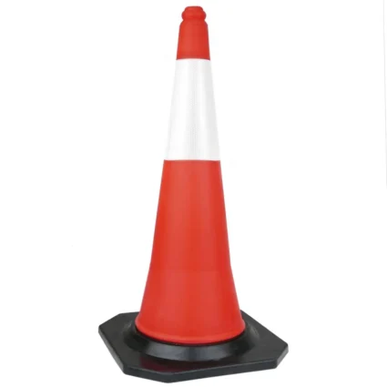 CONE DE SECURITE A 1 REFLECTEUR 75CM +BASE NOIR ARMANO