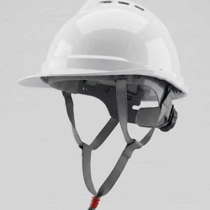 CASQUE DE SECURITE BLANC AVEC MOLETTES + JIGULAIRE 4 POINTS REF:MS2024 MATSEN