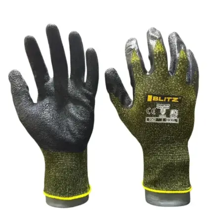 GANT TRICOT LATEX JAUNE/NOIR  REF: PL10 BLITZ