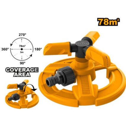 ARROSEUR ROTATIF A 3 BRAS EN PLASTIQUE 16.5*14*8CM REF: HPS23602 INGCO INGCO Maroc
