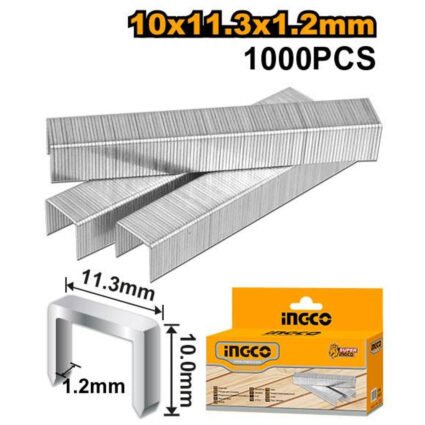 BOITE AGRAFE 1000PCS 10MM*1.2MM POUR HSG1405 REF:STS0210 INGCO INGCO Maroc