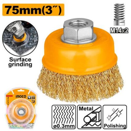 BROSSE METALLIQUE 75mm REF: WB10751 INGCO INGCO Maroc