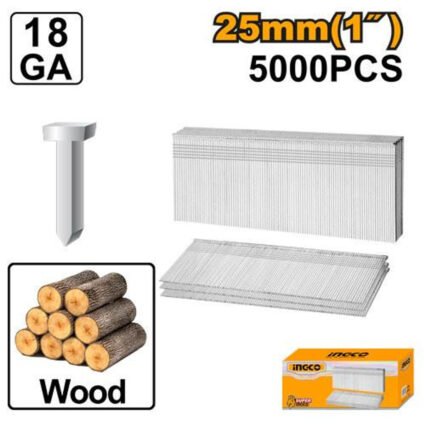 CLOUS GALVANISES LISSES CALIBRE 18 -25*1.2MM "5000" REF:ANA18251 INGCO INGCO Maroc