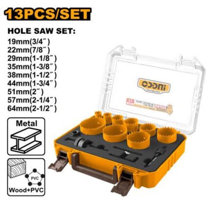 COFFRET DE SCIE CLOCHE 13 PCS BI METAL 19-64MM REF:AKH0132 INGCO INGCO Maroc