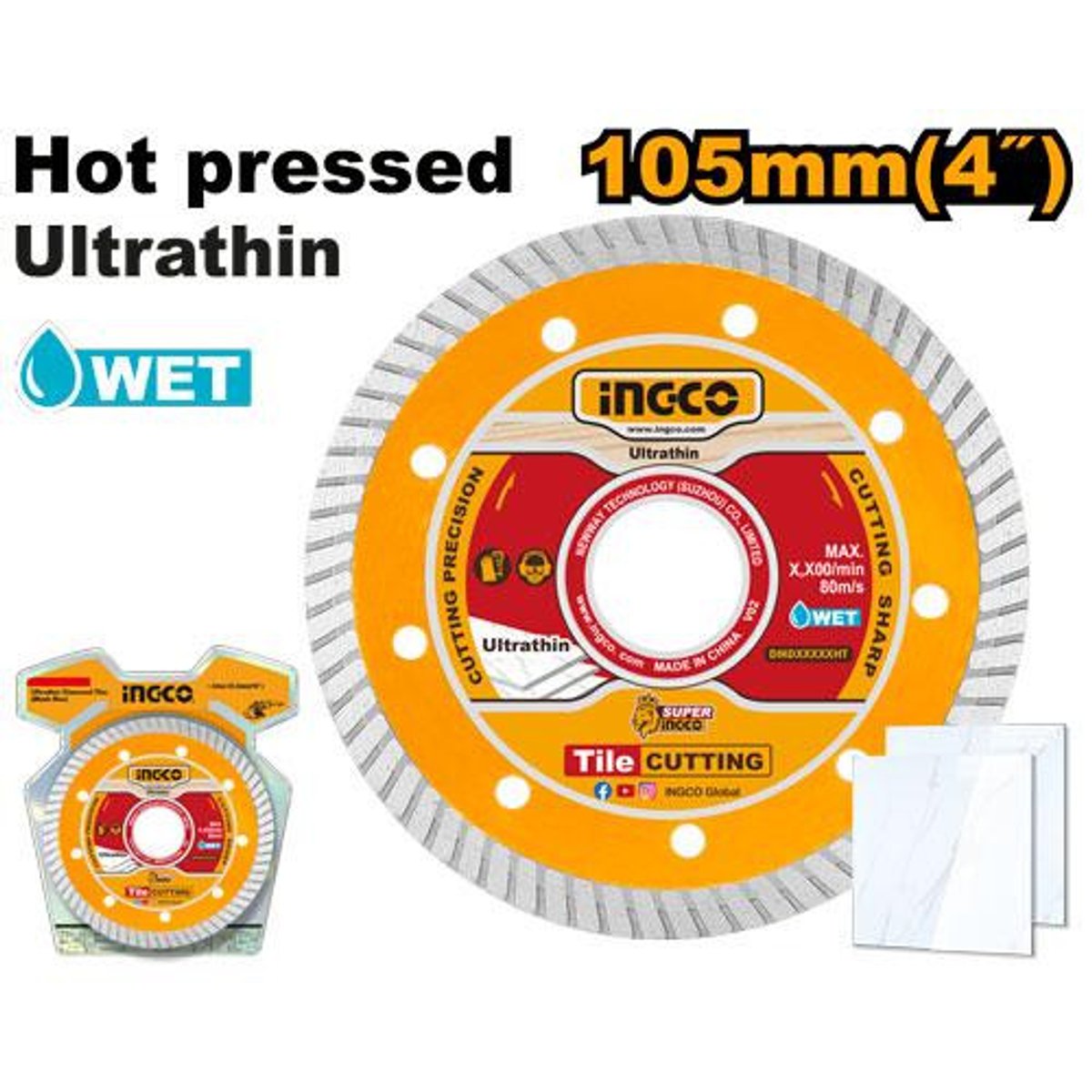 Disque Diament Ultra Fin 105*20 Ref:dmd031051Ht-Ingco 1 Disque Diament Ultra Fin 105*20 Ref:dmd031051Ht-Ingco Ingco Maroc