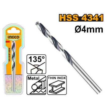 FORET 4MM HSS 4341 REF:DBT1200404 INGCO INGCO Maroc