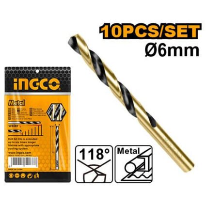 FORET 6.0MM HSS REF:DBT1100603 INGCO INGCO Maroc