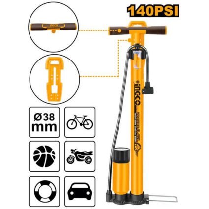 GONFLEUR MANUEL PORTABLE 140PSI 38MM REF:MPP3811 INGCO INGCO Maroc