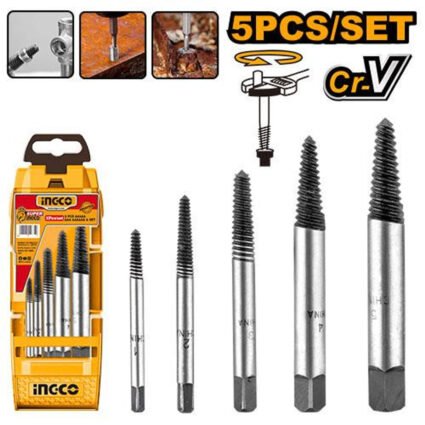 JEU D'EXTRACTEURS DE VIS 5 PCS REF: ASE008 INGCO INGCO Maroc