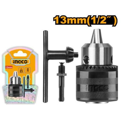 MANDRIN 13mm+ ADAPTATEUR+ CLE REF: KC1301.1 INGCO INGCO Maroc