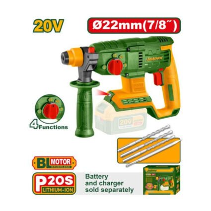 Marteau perforateur sans fil 20V (1 Batterie 3,0Ah et Chargeur Inclus) JADEVER Maroc