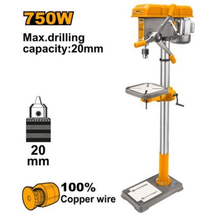 PERCEUSE SUR COLONNE 20mm 750W REF: DP207505 INGCO -C- INGCO Maroc