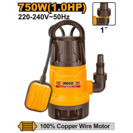 POMPE SUBMERSIBLE 750W 1HP REF: SPD7508 INGCO INGCO Maroc