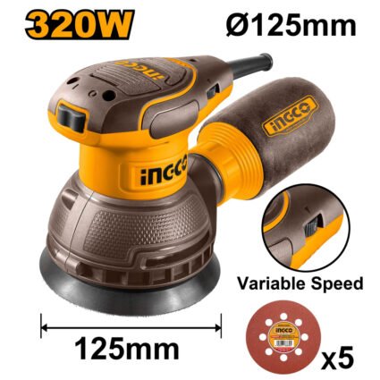 PONCEUSE EXCENTRIQUE 125MM 320MM REF:RS3216 INGCO INGCO Maroc