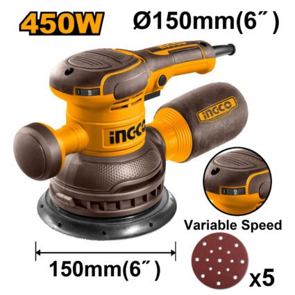 PONCEUSE EXCENTRIQUE 450W REF:RS4516 INGCO INGCO Maroc