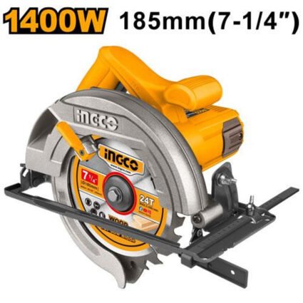 SCIE CIRCULAIRE 185mm1400W+1LAME SS REF: CS18538 INGCO INGCO Maroc