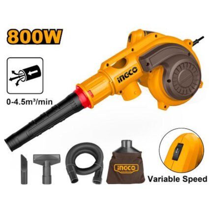 SOUFFLEUR ASPIRATEUR 800W+ACCESSOIRES REF:AB8038 INGCO INGCO Maroc