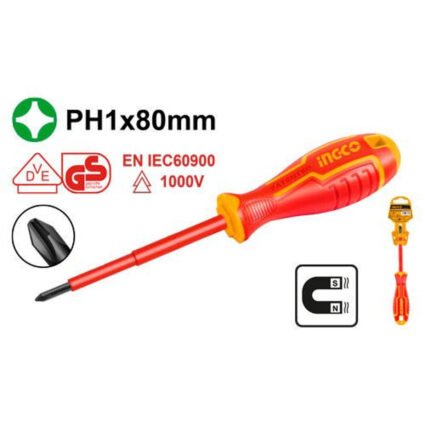 TOURNEVIS PH1*80 ISOLEE REF: HISD81PH180 INGCO INGCO Maroc