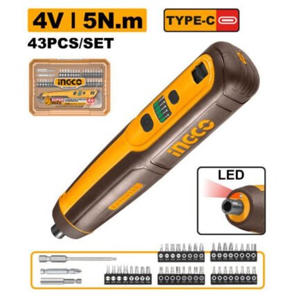 TOURNEVIS SANS FIL 4V/5NM REF:CSDLI04062 INGCO INGCO Maroc