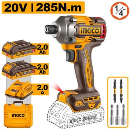 VISSEUSE A CHOC 20V 2 BATTERIES 285NM REF:CIRLI2028 INGCO INGCO Maroc