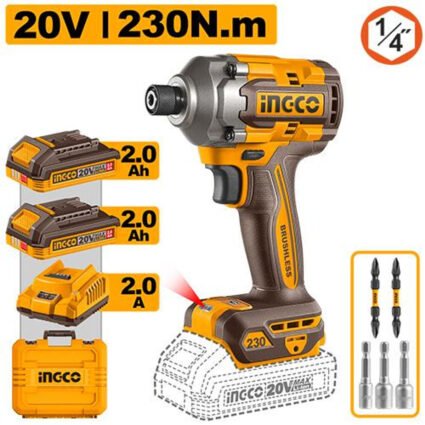 VISSEUSE A CHOC 20V 230N/M REF:CIRLI2023 INGCO INGCO Maroc